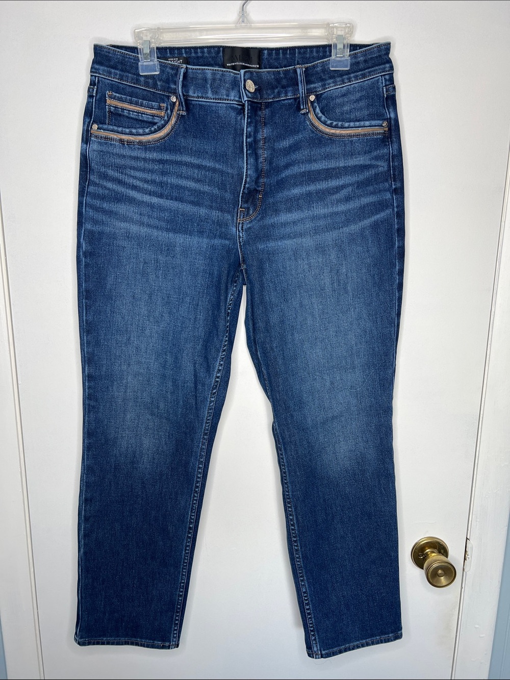Classic Dark Wash Straight Jeans